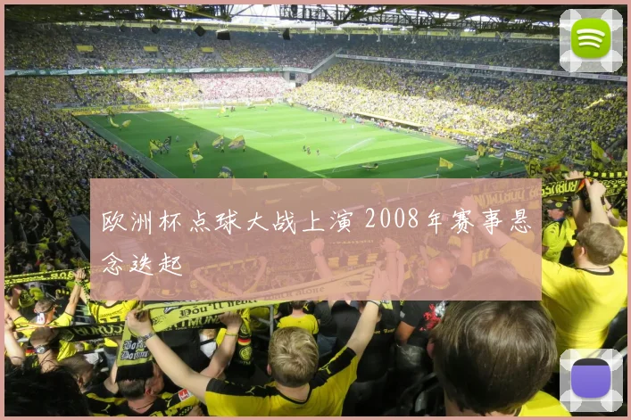 欧洲杯点球大战上演 2008年赛事悬念迭起